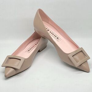 Roger Vivier Leather Buckle Ballerina Flats size 39.5